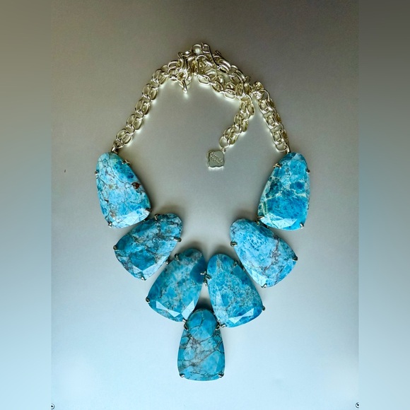 Kendra Scott *NEW* Harlow Blue Apatite and Gold Retired and Rare